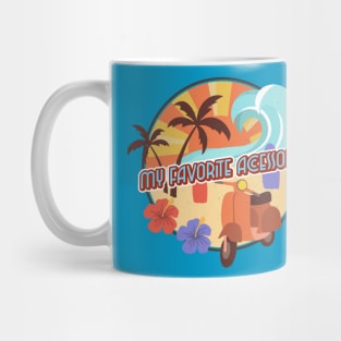 My favorite summer accessories. Surf, Sun and Ocean. Mug